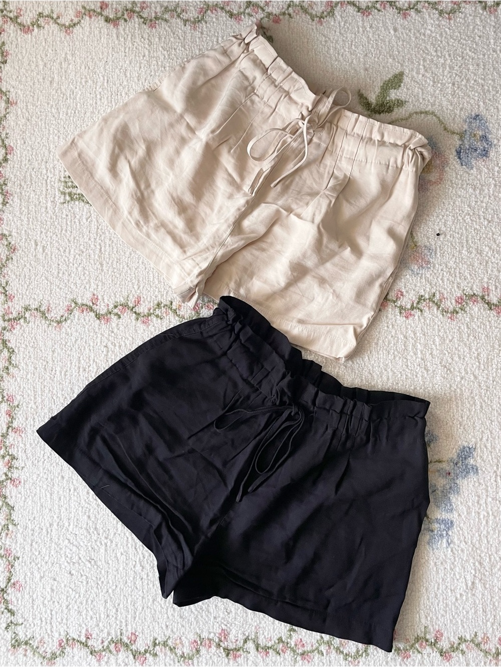 Pull&Bear High-Waist Drawstring Shorts
